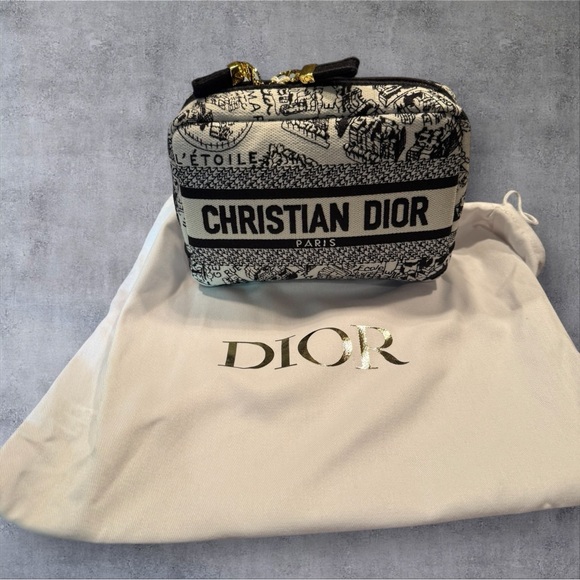 Dior Handbags - GWP Christian Dior Black and White Toiletry Pouch